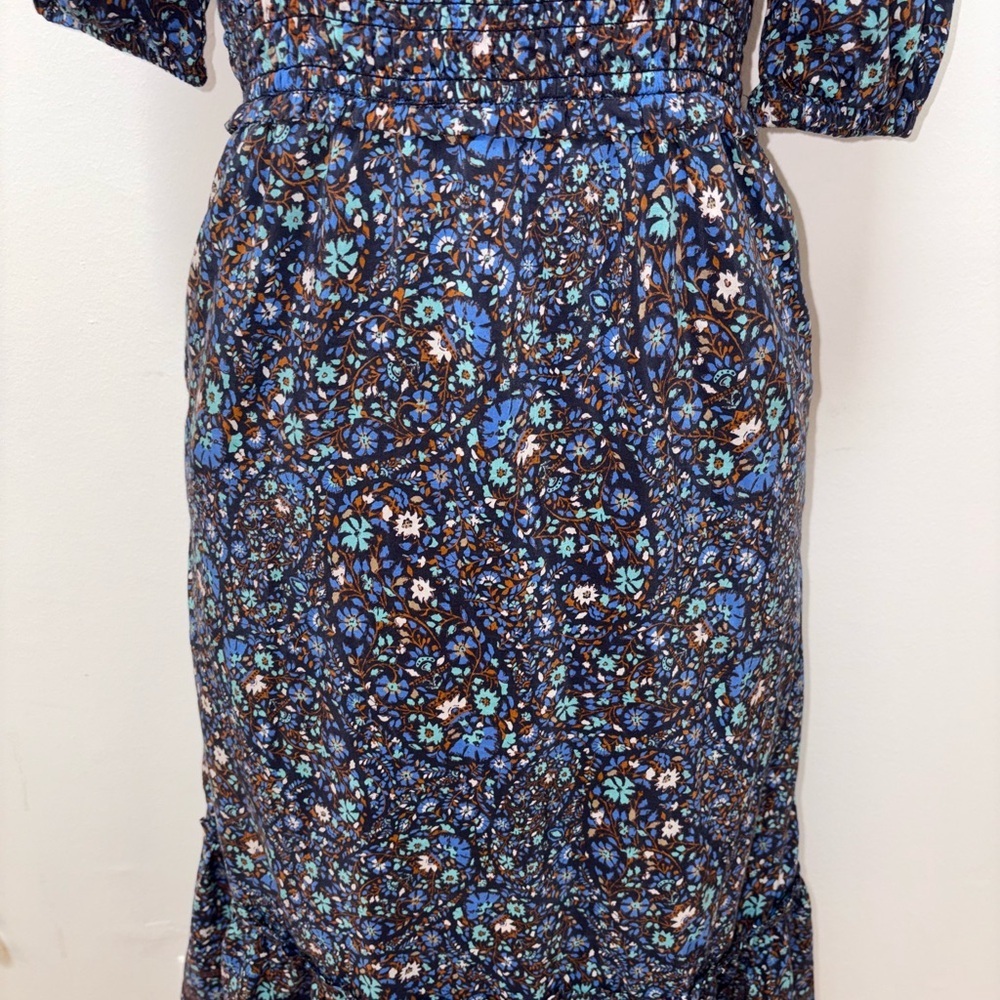 Vineyard Vines Floral Maxi Peasant Boho Floral Dress Size XS - Picture 3 of 6